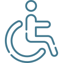 Chambre accessible personne à mobilité réduite