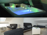 Jacuzzi et Chambre - Appartement dans maison n°96