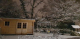 jardin enneigé