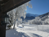 La vue de la terrase l'Hiver