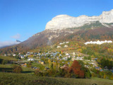 Vue sur la dent de crolles non loin du chalet