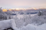 Vue sur Belledonne de la terrasse du SPA