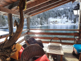 la terrasse l'hiver