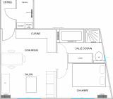 Plan - Appartement Cocon l'Europe nÂ°2927