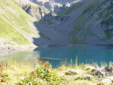 Ballade en montagne,le lac de crop