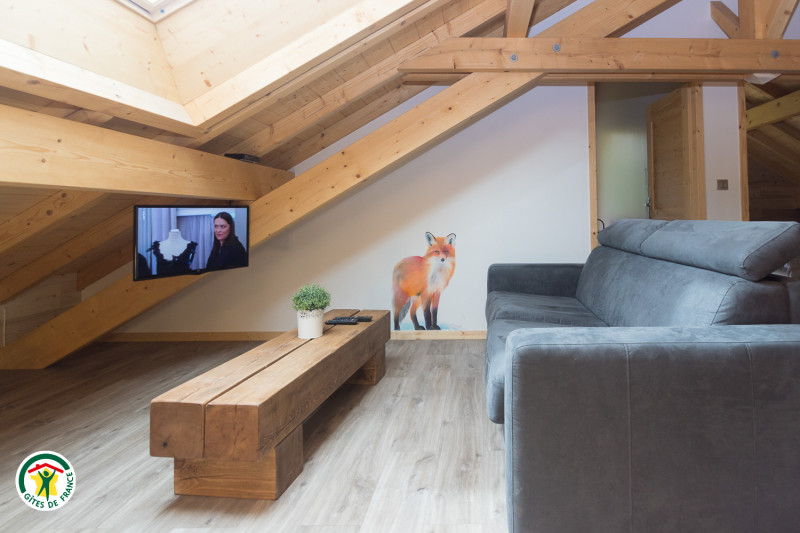 Coin salon à l'étage - © Gîtes de France Coin salon à l'étage