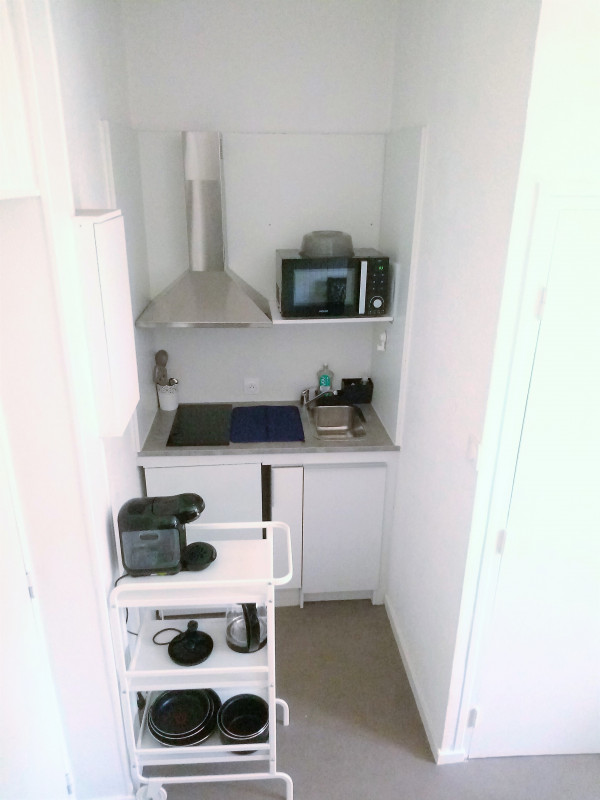 Coin cuisine - Studio le Rocher n°203 - © FD Coin cuisine - Studio le Rocher n°203