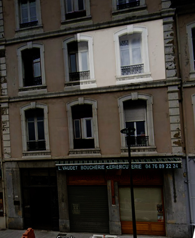 Vue façade - Studio le Rocher n°202 - © FD Vue façade - Studio le Rocher n°202