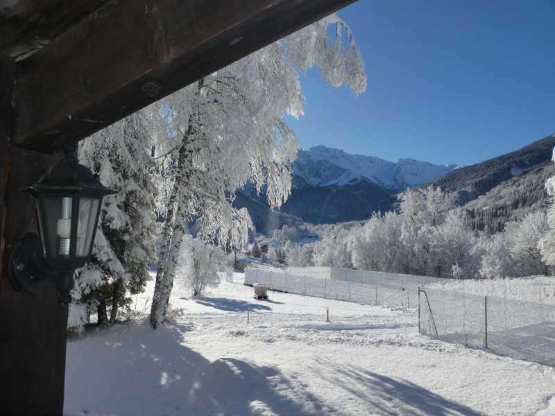 La vue de la terrase l'Hiver
