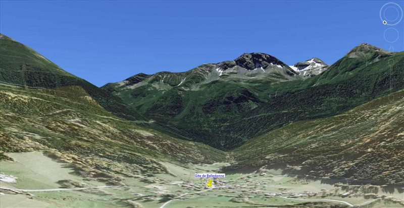 Vue Google maps de La Boutière au pied du Ferrouillet - © Gîtes de France Vue Google maps de La Boutière au pied du Ferrouillet