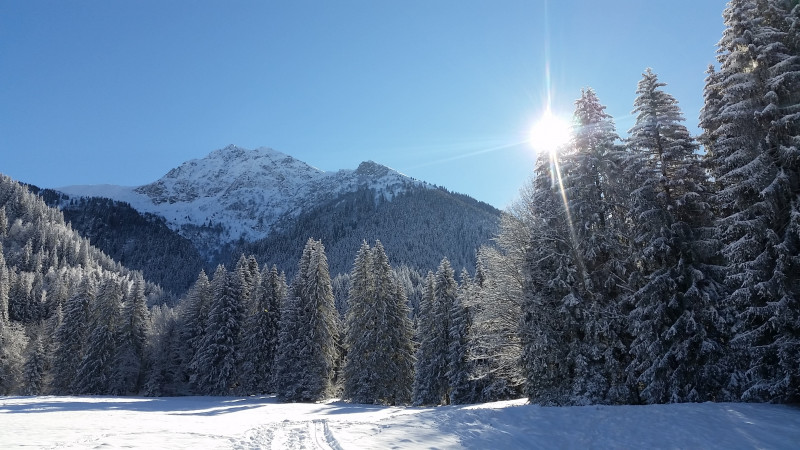 vue sur les 3 Laux (copyright) - © Jeannine Cottave vue sur les 3 Laux (copyright)