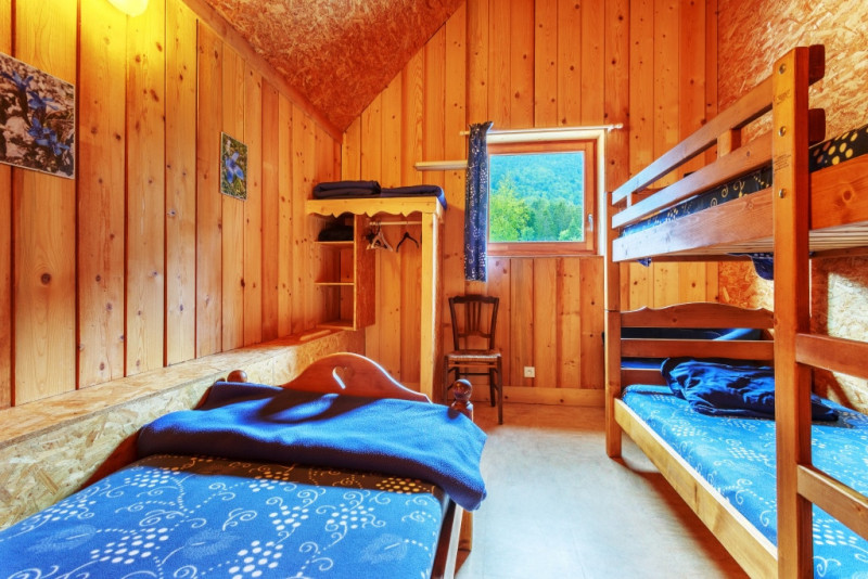 Evasion au Naturel - Balcon de Marcieu - chambre bleue 3 couchages - col de Marcieu en Chartreuse