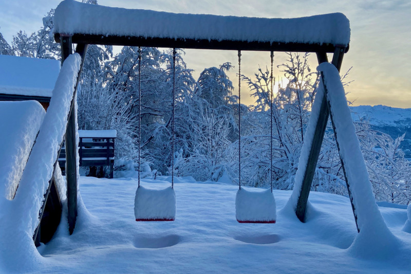 Aires de jeux sous la neige