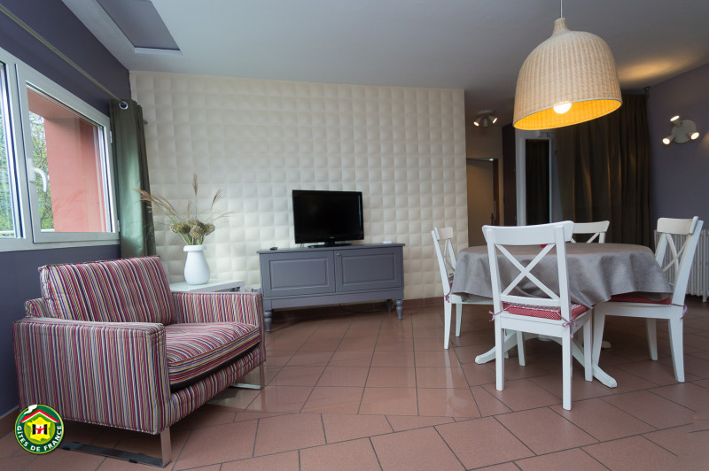 Séjour & salon avec vue sur le parc, les sommets environnants - © Gîtes de France Séjour & salon avec vue sur le parc, les sommets environnants