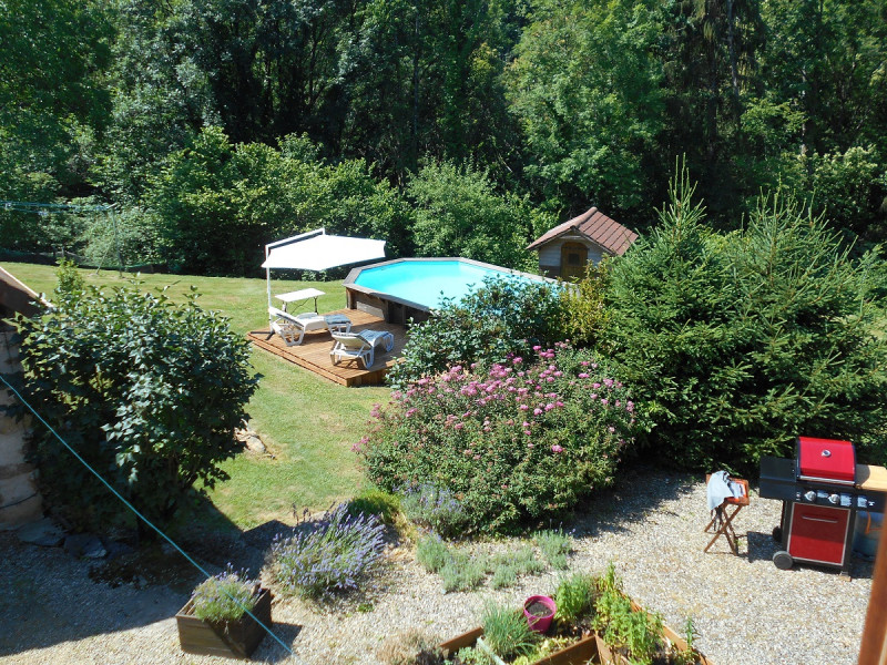 le jardin et la piscine