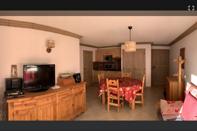 Grand salon avec cuisine équipée récente