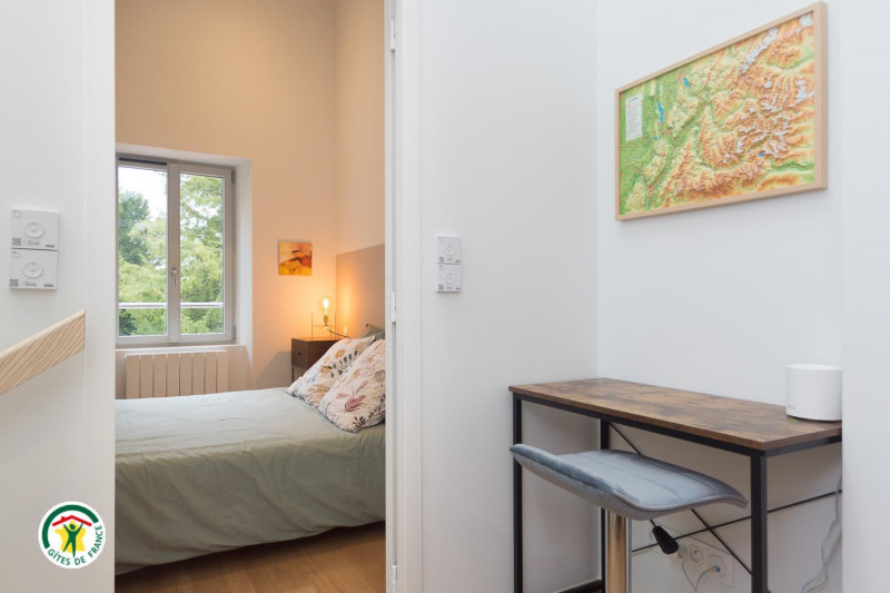 Espace télétravail à l'étage