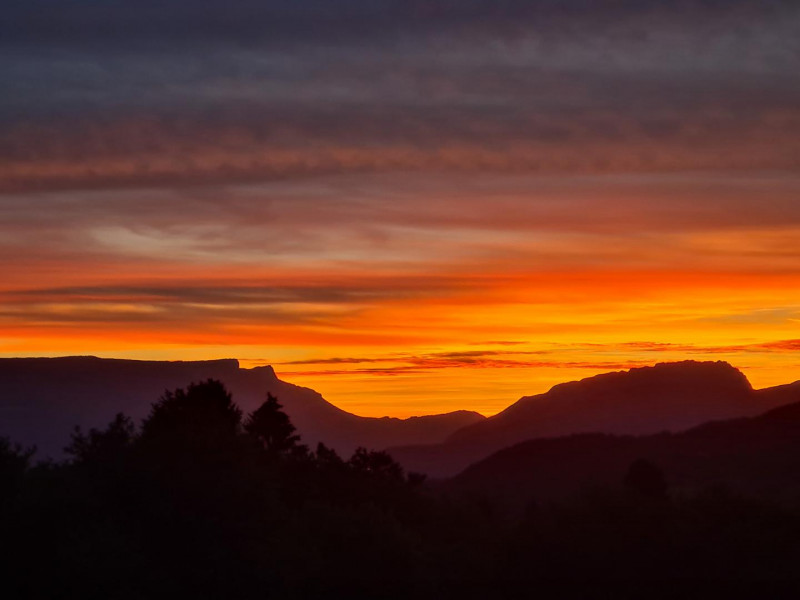 Vue du salon, spectacle unique chaque soir
