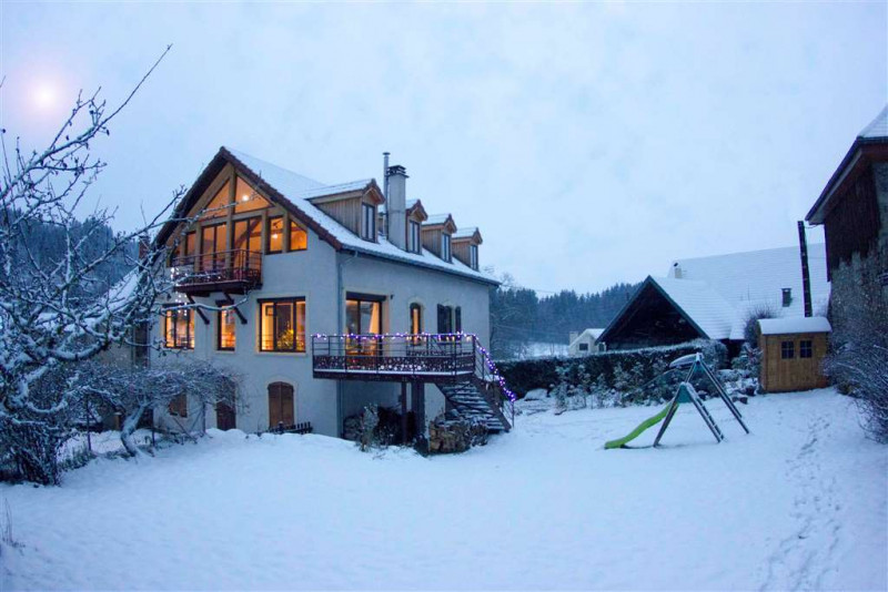 Le gîte de Belledonne par une journée d'hiver