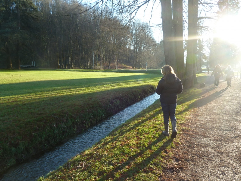 Promenade longeant le Parc d'Uriage
