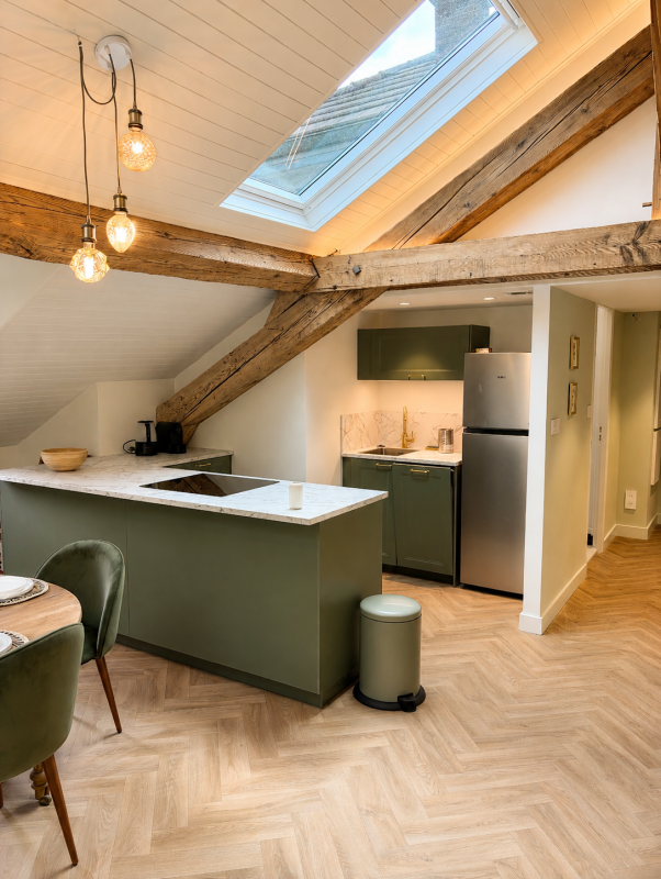 Appartement - coin cuisine - Uriage - © Stéphanie Couttin Appartement - coin cuisine - Uriage