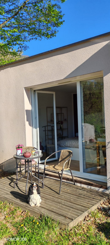 Terrasse de la chambre luxe - © Gites de Calistane Terrasse de la chambre luxe