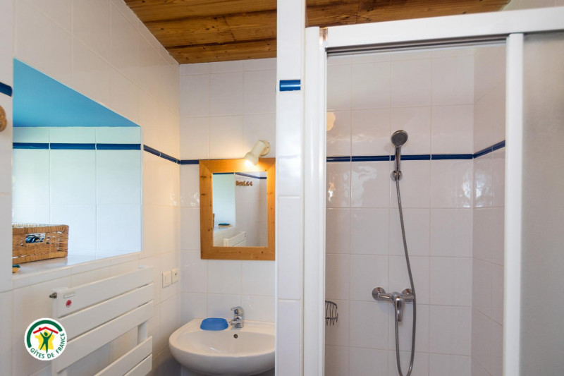 salle d'eau au rdc, wc indépoendant - © Gîtes de France salle d'eau au rdc, wc indépoendant